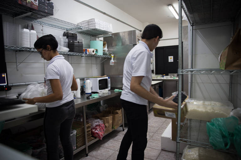 Cozinha do HUB CK, que funciona só para delivery