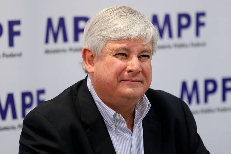 Rodrigo Janot durante café da manhã para jornalista no qual fez balanço do primeiro ano de seu segundo mandato à frente da PGR