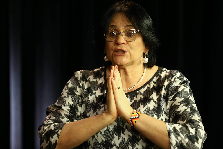 A ministra Damares Alves, da Mulher, da Família e dos Direitos Humanos