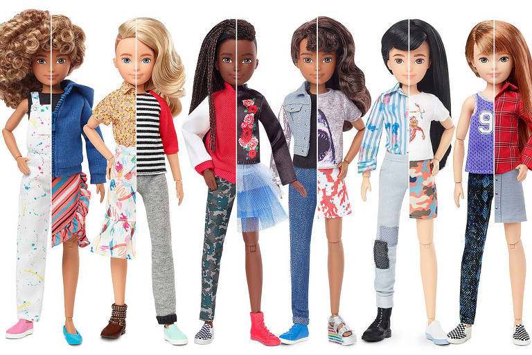 A coleção Creatable World de bonecos sem gênero criada pela Mattel