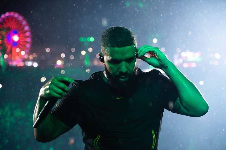 Drake durante apresentação no Rock in Rio