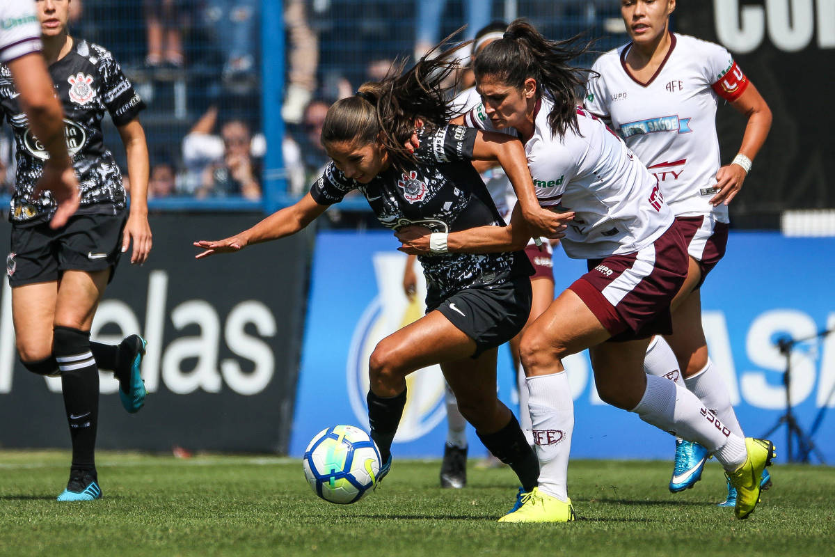 SÃO PAULO, SP - 31.08.2019: FUTEBOL FEMININO JUVENTUS X FERROVIÁRIA - Dani,  Juventus striker during the match. Paulista Women's Championship 2019 -  Juventus welcomes the Ferroviária team on Saturday afternoon, August 31