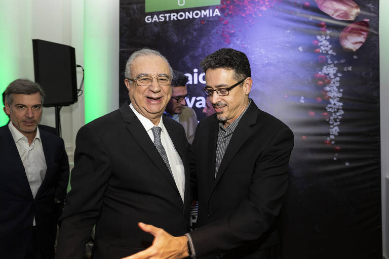 José Roberto Maluf (Presidente da Fundação Padre Anchieta) e Sérgio Sá Leitão (secretário de Cultura e Economia Criativa) no Coquetel do SP Gastronomia