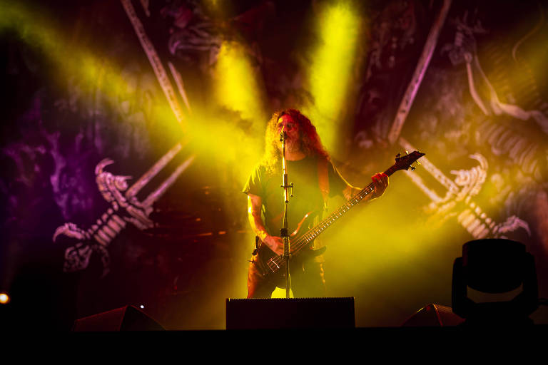 Show do Slayer no palco Sunset do Rock in Rio