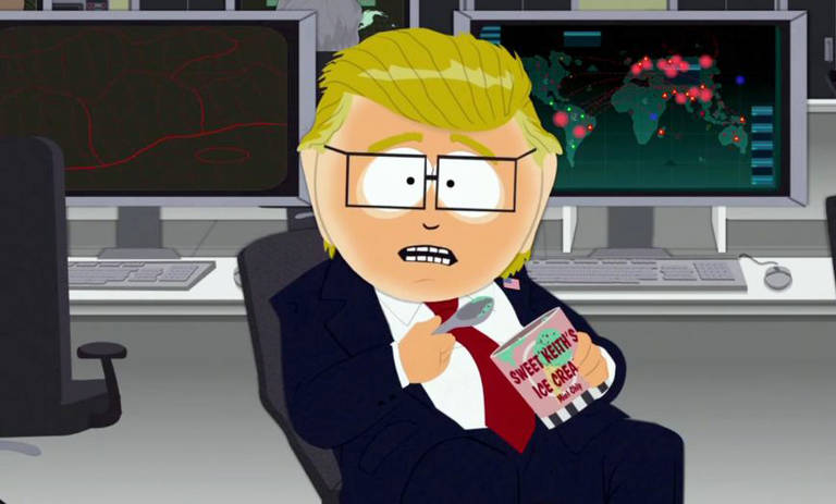Já no segundo episódio da nova temporada de 'South Park', a série satiriza Donald Trump e a campanha do empresário para representar o Partido Republicano nas eleições presidenciais de 2016