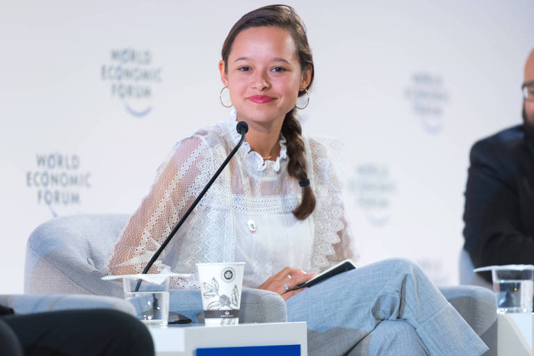Melati Wijsen, 18, co-presidiu a Conferência de Desenvolvimento Sustentável do Fórum Econômico Mundial 2019, em Nova York
