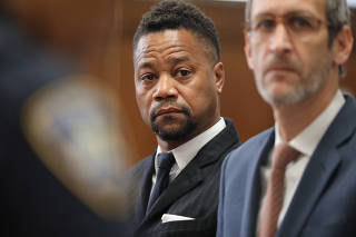 Actor Cuba Gooding Jr. appears in New York State Criminal Court in the Manhattan borough of New York
