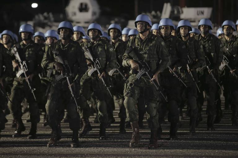 Exército Brasileiro em Porto Príncipe, no Haiti, em 2017