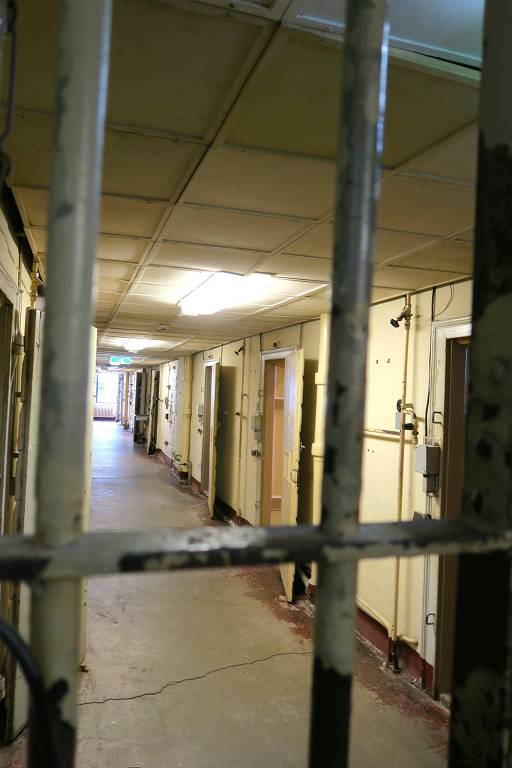 Antiga prisão da Stasi, a polícia secreta da Alemanha comunista, hoje um museu, em Erfurt