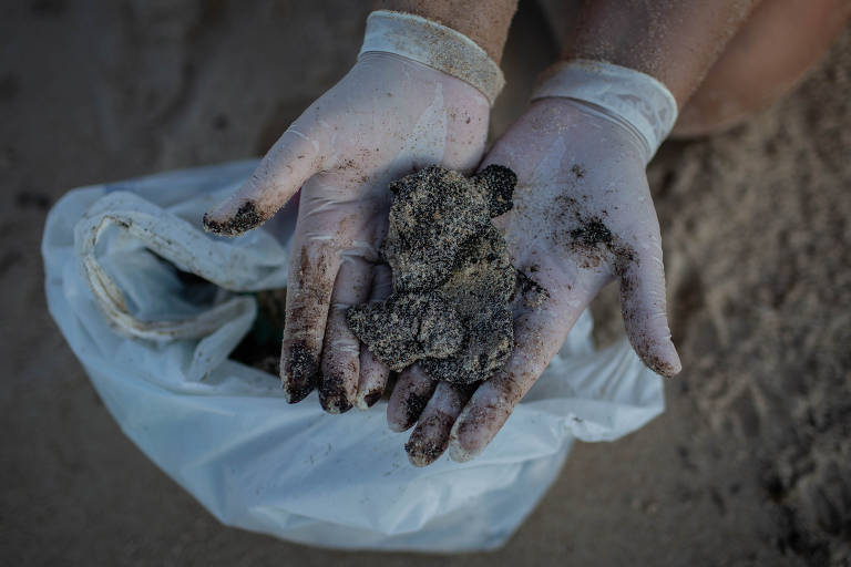 Praia de Itacimirim, em Camaçari, ao norte de Salvador também foi atingida