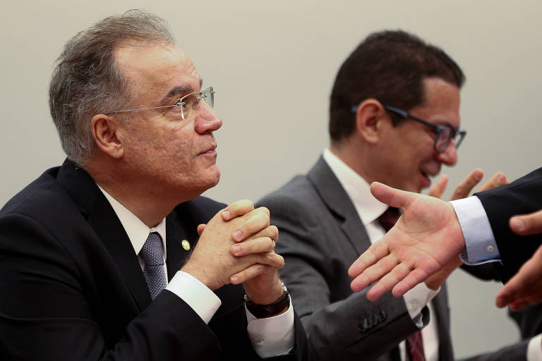 O presidente da Comissão Especial da Previdência, deputado Marcelo Ramos (PR-AM), e o relator da reforma, deputado Samuel Moreira (PSDB-SP), apresentam o cronograma e as propostas de trabalho para a comissão, em maio.