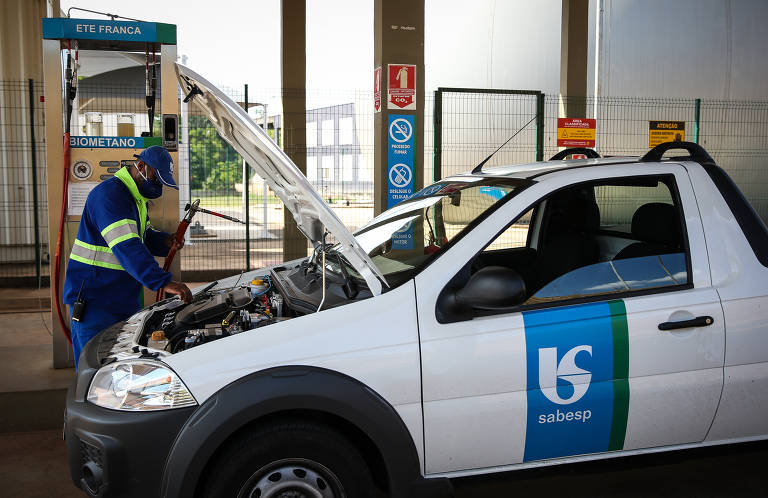 Estação de tratamento de esgoto da cidade de Franca, no interior do estado de SP