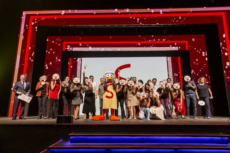 Festa de premiação Top Of Mind, realizada na casa de show Tom Brasil