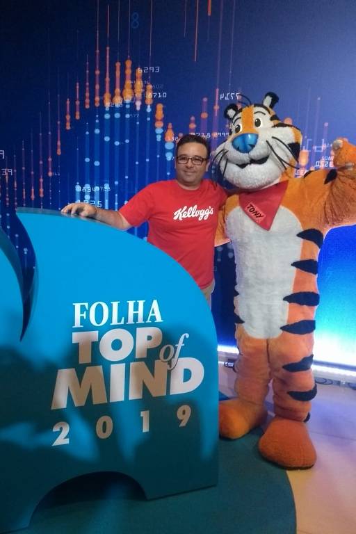 Mascotes das vencedoras na premiação da Top of Mind 2019, no Tom Brasil, em SP