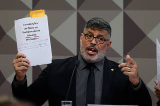 O deputado Alexandre Frota (PSL-SP) presta depoimento na CPMI das Fake News