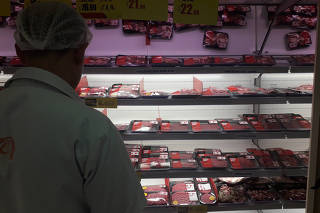 Carne brasileira em supermercado de Abu Dhabi, nos Emirados Árabes Unidos