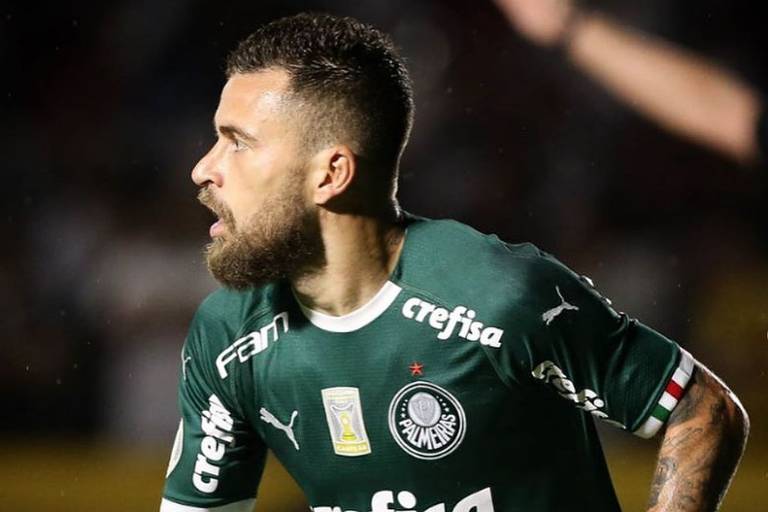 Lucas Lima, jogador do Palmeiras, durante jogo de vitória contra o Vasco, em 6.nov.19