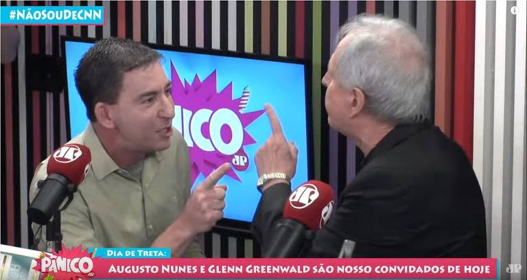 Jornalista Augusto Nunes bate em Glenn Greenwald, que revida