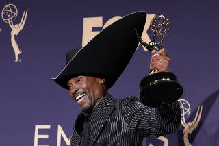 FILE PHOTO: 71st Primetime Emmy Awards - Photo Room ? Los Angeles, California, U.S., September 22, 2019 - Billy Porter poses backstage with his Outstanding Lead Actor in a Drama Series for 