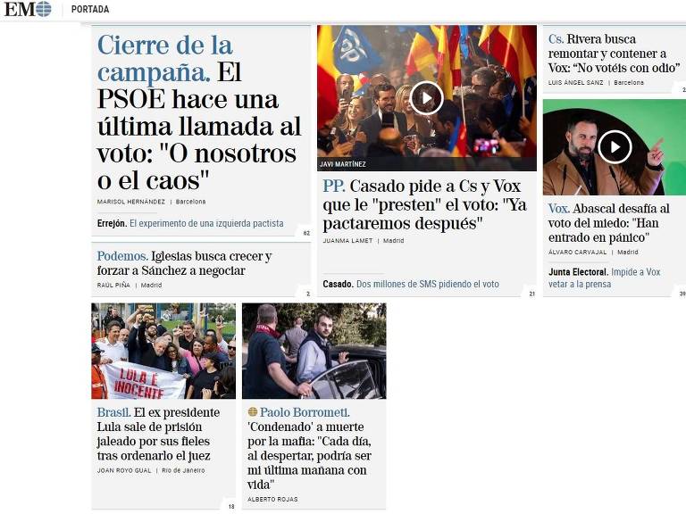 Jornal espanhol El Mundo repercute libertação do ex-presidente Lula