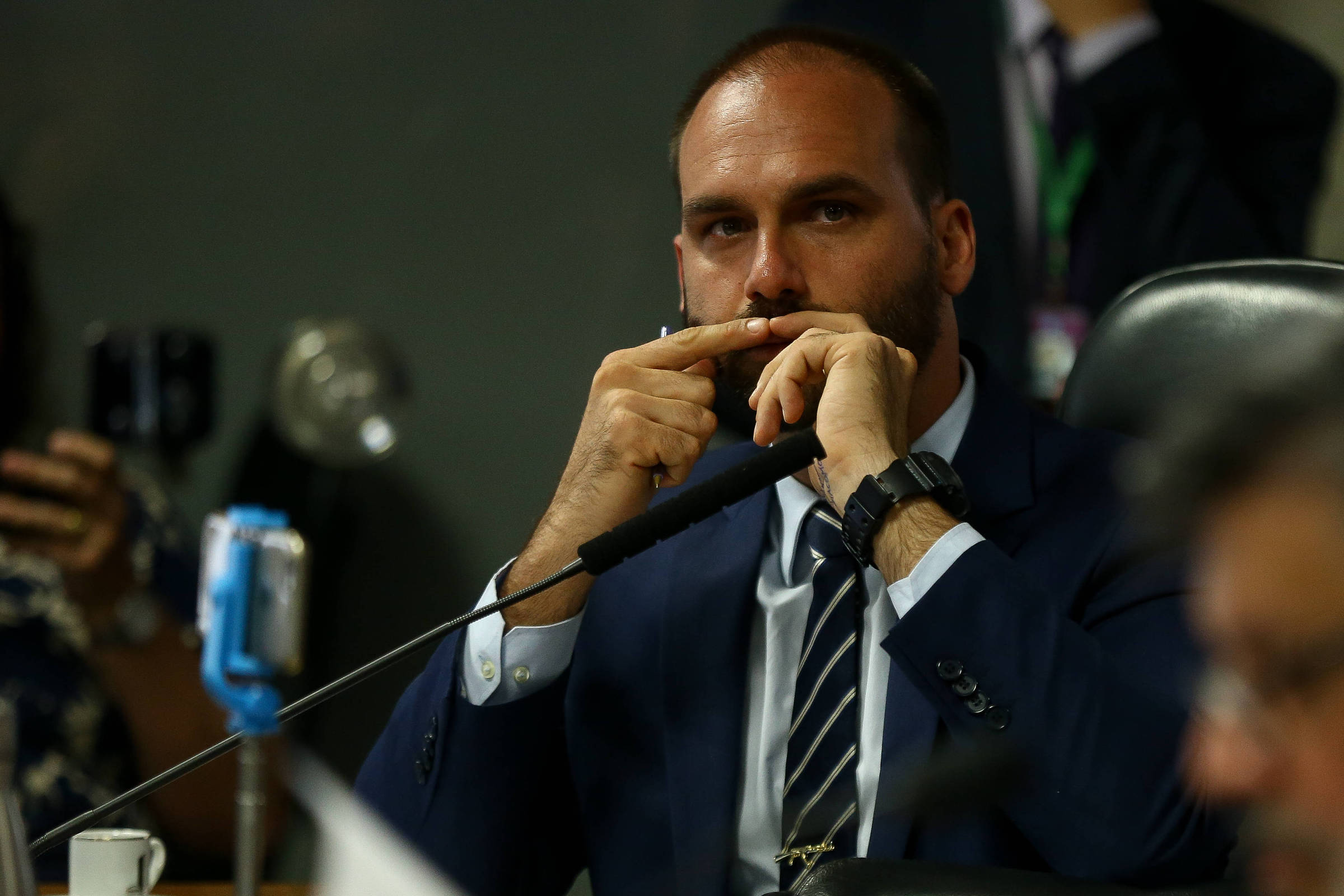 Cuidado que vou ser eleito governador, diz Eduardo Bolsonaro na Câmara