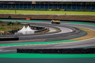 Vista do autódromo de Interlagos, em SP