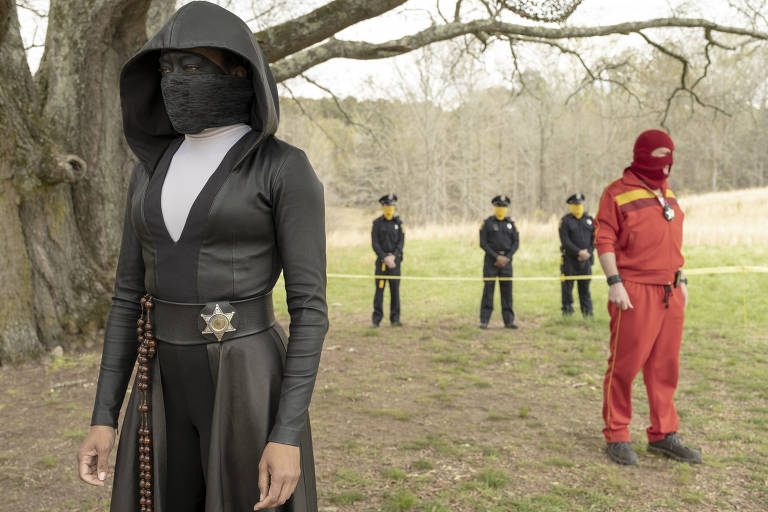 Cena da série Watchmen, da HBO