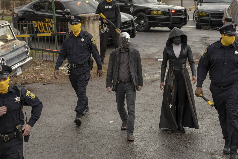Cena da série Watchmen, da HBO