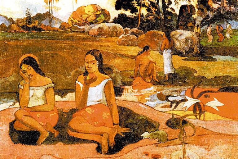 Taitianas figuram no quadro 'Nave, Nave Moe', pintado em 1894 por Paul Gauguin