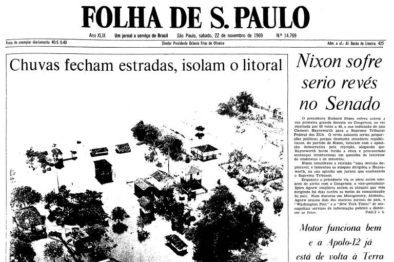1969: Inundações em SP colocam o Vale do Ribeira à beira da calamidade