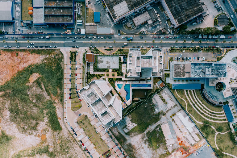 Vista aérea do Life Club Mogilar, em Mogi das Cruzes (Grande São Paulo)