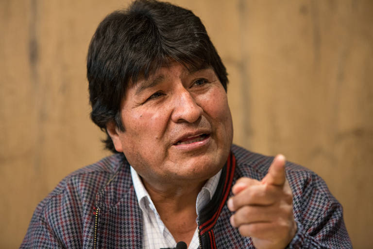 O ex-presidente boliviano Evo Morales, que está asilado no Cidade do México