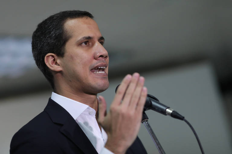Juan Guaidó, um dos líderes da oposição venezuelana, participa de eleição para presidente da Assembleia Nacional