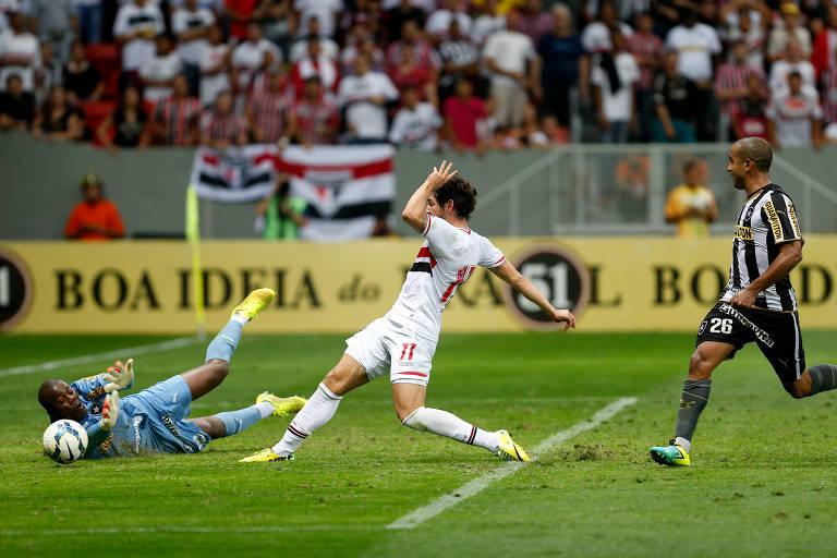 BOTAFOGO, 2014 - O time carioca, que contava com o goleiro Jefferson, terminou o Campeonato Brasileiro em 19º e acabou rebaixado pela segunda vez. A equipe do Rio voltou à elite em 2016