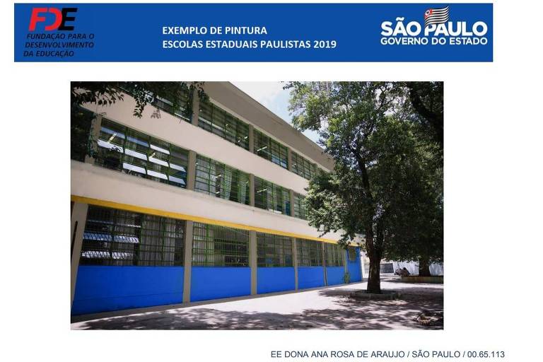 Justiça manda anular programa de Doria para pintar escolas de SP de azul e amarelo