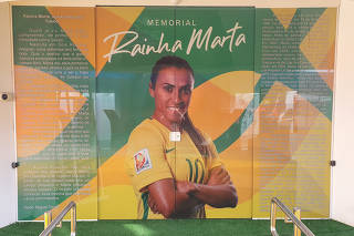 Vista externa do Memorial Rainha Marta no estádio Rei Pelé, em Maceió (AL)