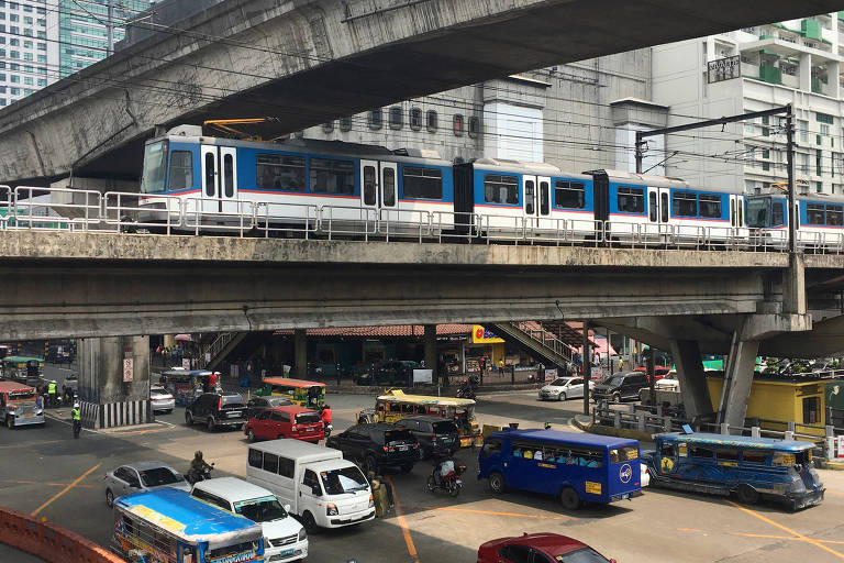 Manila, capital das Filipinas, tem 13,5 milhões de habitantes