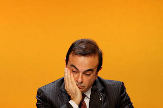 FILE PHOTO: Carlos Ghosn, President and Chief Executive Officer of Renault, attends the company annual shareholders meeting in La Defense business district