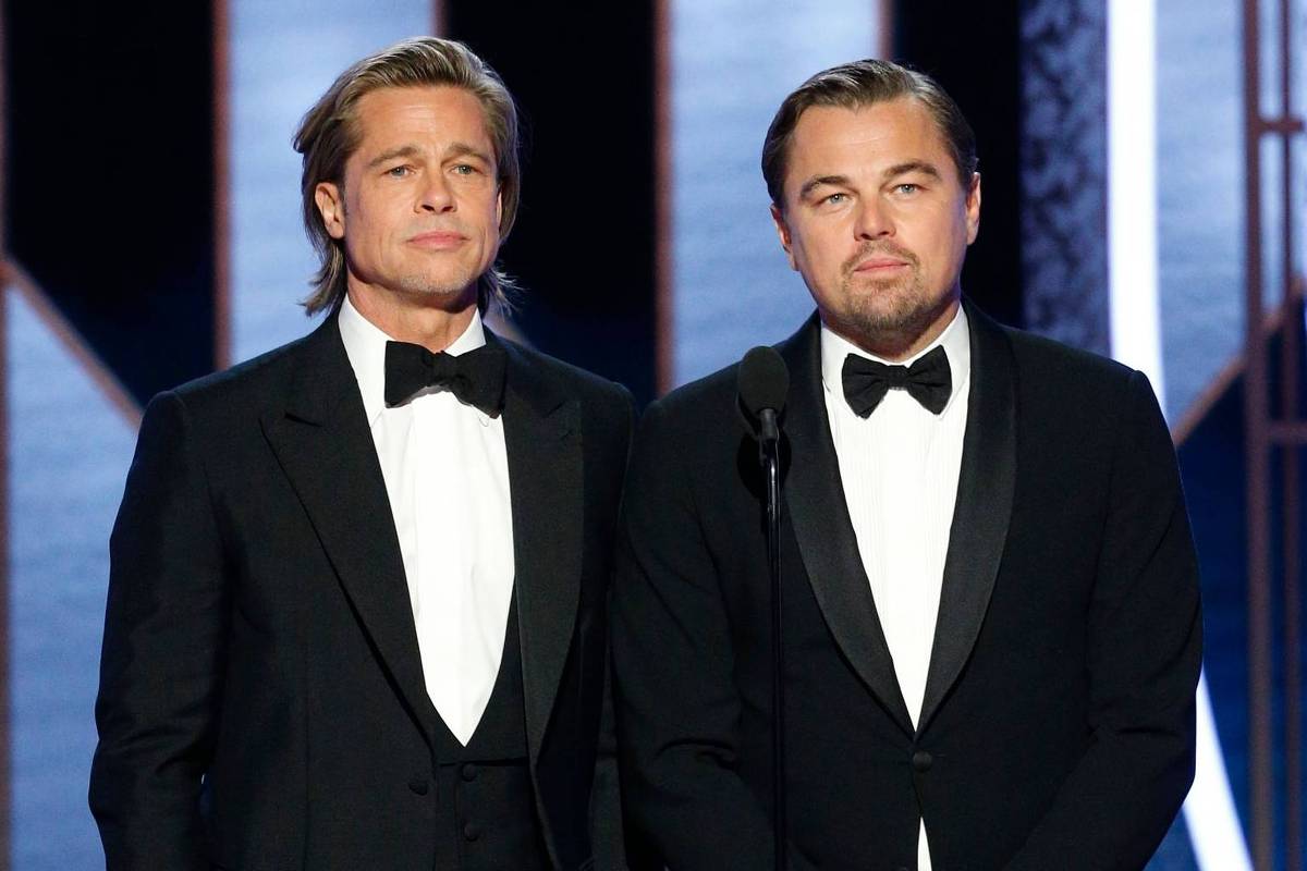 Brad Pitt Leva Prêmio De Melhor Ator Coadjuvante E Agradece Leonardo Dicaprio Em Seu Discurso 