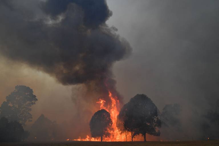 As fotos mais impressionantes do fogo na Austrália