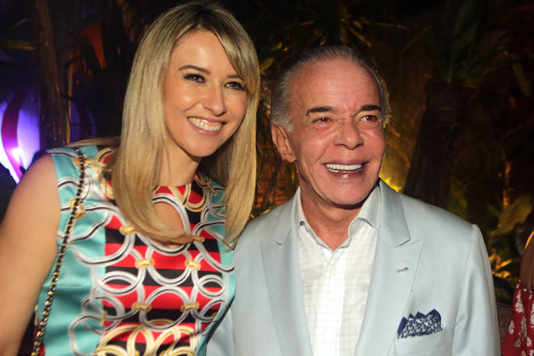  Chiquinho Scarpa e Luana Risério durante festa de aniversario de Fernando Peixe. 