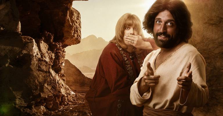 Cena do especial de natal da Netflix 'A Primeira Tentação de Cristo', feita pelo grupo Porta dos Fundos