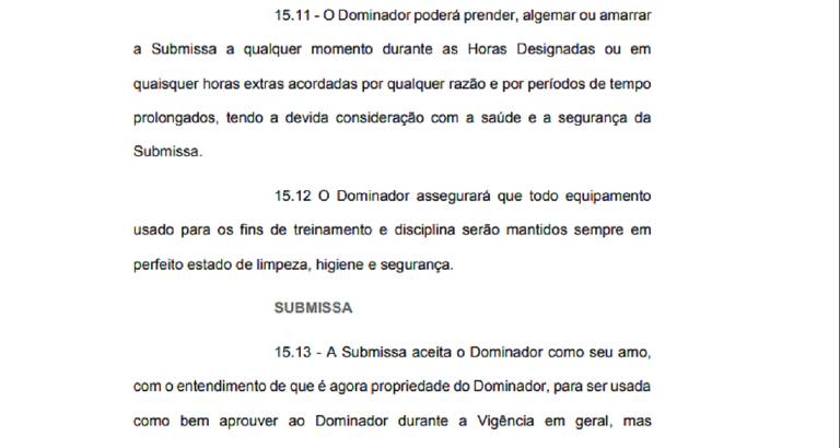 Advogado faz 'contrato de ficante' com cláusula que proíbe traição e exige  sexo