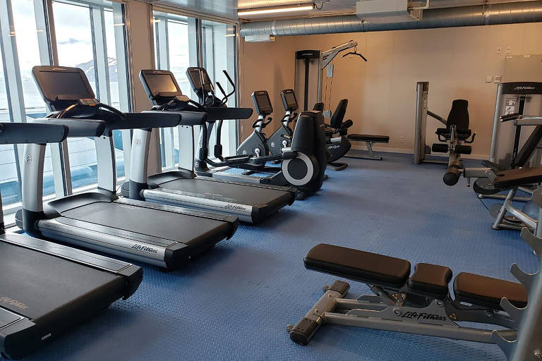 Infraestrutura inclui academia para os ocupantes