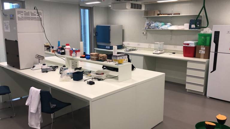 Laboratório de pesquisa da base Comandante Ferraz