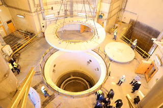 FILE PHOTO: View of water nuclear reactor at Arak in Iran