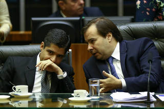 O prefeito de Salvador, ACM Neto, e o presidente da Câmara, Rodrigo Maia