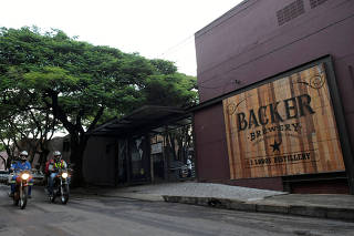 A general view shows the Backer beers production plant at the Belo Horizonte