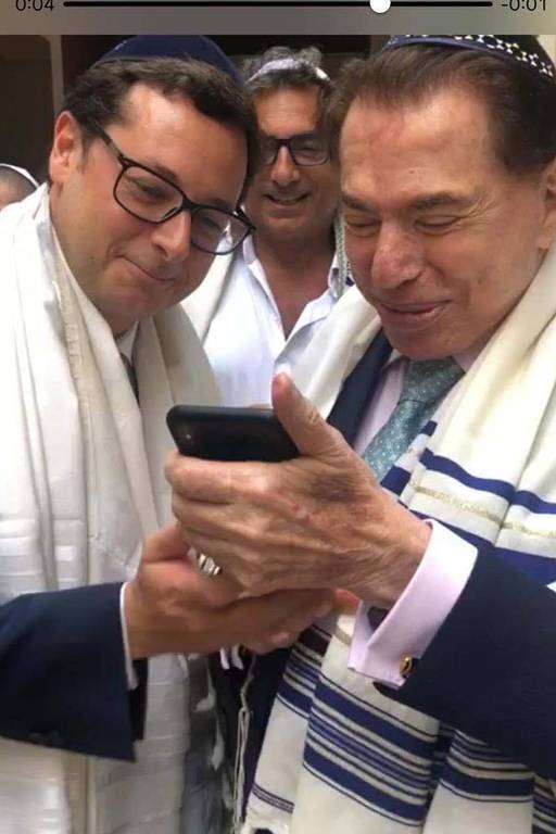 Fabio Wajngarten com Silvio Santos em foto publicada em dezembro, na rede social do secretário. Apresentador tem se aproximado do Planalto, assim como Edir Macedo. Ambos estiveram na cerimônia de 7 de setembro junto com o presidente Jair Bolsonaro
