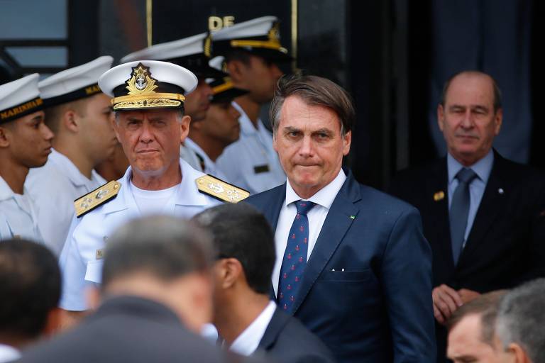  Jair Bolsonaro visita o 1° Distrito Naval em janeiro; gastos com Marinha aumentaram em 2019